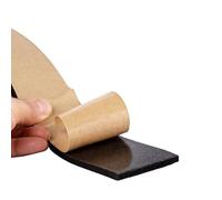 Cinta de espuma autoadhesiva para sellado, Tamaños múltiples de la junta tira del sello espuma caucho esponja negro autoadhesivo EPDM(T2mm X W15mm X L10m)
