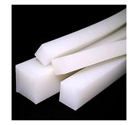 Cinta de espuma autoadhesiva, Tira de sellado de caucho de silicona blanca sólida cuadrada múltiple 1 m(20x25mm)