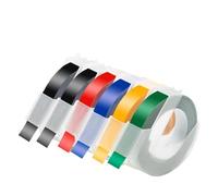 Cinta de Estampado 3D 9mm 3 6 uds Cinta Adhesiva Impermeable para Etiquetas 3D Compatible con Fabricante de Etiquetas 12965 E101 B90(6PK Mixed Color 01)