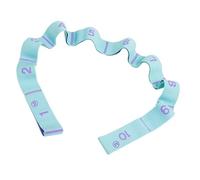 Cinta de Estiramiento con Lazos - Banda Elástica de Yoga para Ejercicios | Banda con 10 Lazos para Fisioterapia, Yoga, Pilates, Danza y Gimnasia