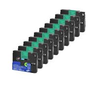 Cinta de etiquetas 5/10PK 231 12mm Compatible con Brother Tze-231 Tze231 221 241 335 for impresora p-touch PTH110(Black on Green-10PK,6mm)