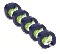 Cinta de Etiquetas de 5 Paquetes Compatible con , Recambio de Papel 91330 10697, 1/2" X 13' 12mm X 4m, sobre para Impresora LT-100H Plus