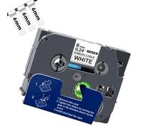 Cinta de etiquetas de identificación flexible 6 mm FX211 compatible con Brother PT-H110 TZe FX221 FX231