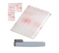 Cinta de gancho y bucle, 2 pares, Blanco transparente, compatible con Telepass Box 2019, 25,5 x 22 mm, almohadilla adhesiva de doble cara con cierre, soporte de contador de peaje para coche