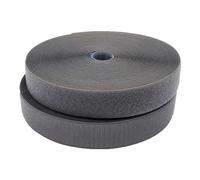 Cinta de gancho y bucle, tiras de nailon, Cinta adhesiva de for coser, no adhesiva, multicolor, varios tamaños, paquete de 2(Grey,50MM x 8 Yards)