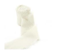 Cinta de gasa arrugada, Cinta de gasa borde deshilachado multicolor 4 cm x 5 m for casarse la decoración(Color33)