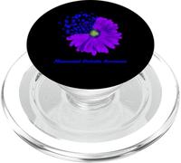 Cinta de Girasol Azul púrpura para concienciación de la Artritis reumatoide PopSockets PopGrip para MagSafe