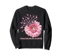 Cinta de Girasol I Wear Pink For My Daughter Breast Cancer Sudadera
