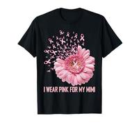 Cinta de Girasol I Wear Pink For My Mimi Breast Cancer Camiseta