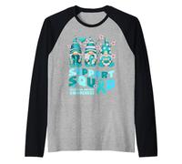 Cinta de gnomo de concienciación de mutismo selectivo de Support Squad Camiseta Manga Raglan
