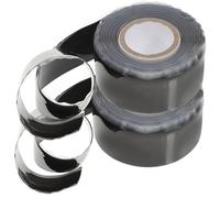 Cinta de Goma Autoadhesiva para Fugas de Agua, Cinta Selladora de Plomería Negra 2,5 Cm X 3 M X 0,5 Mm, 2 Piezas para Reparación de Tuberías y Sellado Eficaz