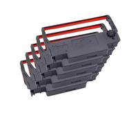 Cinta de impresión de Tinta Compatible con ERC30 ERC34 ERC38 para TM-U220PD U230 U210A TM-U370 U300C M188B M188D Impresoras(5 pcs Black and Red)