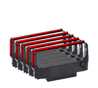 Cinta de impresión ERC30 ERC34 ERC38 Compatible con TM-U200 U210B U220 U230 U300 U325 U370 U375 267 270 M115A M119 M133A M188B Impresora(5pcs-Black and Red)