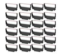 Cinta de impresora ERC303438 BR compatible con NK506 ERC30 ERC38 y varios modelos TMU, paquete de 24 paquetes desnudos para una mayor vida útil de la impresora e impresiones claras (rojo y negro)