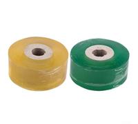 Cinta de injerto para árboles frutales, cinta elástica para brotes para cítricos, melocotón, caqui, reparación de plantas para injertos florales de jardín, verde amarillo, 80 metros (2,5 cm)