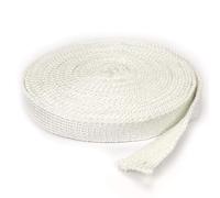 Cinta de junta plana de alta temperatura - 1000 °F, blanca, 1'' x 1/8'' x 25 pies for calderas, hornos, estufas y más