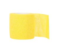 Cinta de kinesiología, cinta deportiva deportiva de algodón transpirable, cinta elástica para músculos de rodilla, tobillo, hombro, rollo adhesivo de tensión de 5 mx4,5 cm para lesiones(Amarillo)