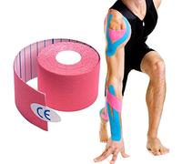 Cinta de kinesiología, cinta elástica terapéutica KT rollo de cinta - Cinta impermeable hipoalergénica muscular deportiva cinestética, ideal para rodilla, articulaciones, hinchazón, alivio del dolor