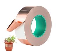 Cinta De Lamina De Cobre - Cinta De Cobre Caracol, Cinta De Barrera Autoadhesiva Para Caracoles | Terminal Con Capucha De Cobre, Cinta Conductiva De Aluminio Para Circuitos De Papel