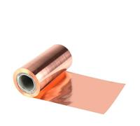 Cinta de lámina de cobre, espesor de 0,03 mm a 1 mm, lámina de cobre Cu T2 de alta pureza, bobina de cinta de cobre de 200 mm(0.1x200x1000mm)