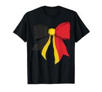 Cinta de lazo de coqueta con bandera belga de Bélgica Camiseta