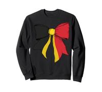 Cinta de lazo de coqueta con bandera belga de Bélgica Sudadera