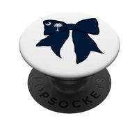 Cinta de Lazo de Coqueta con Bandera del Estado de Carolina del Sur PopSockets PopGrip Adhesivo