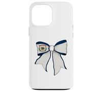 Cinta de Lazo de Coqueta con Bandera del Estado de Virginia Occidental Carcasa para iPhone 13 Pro MAX