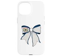 Cinta de Lazo de Coqueta con Bandera del Estado de Virginia Occidental Carcasa para iPhone 15