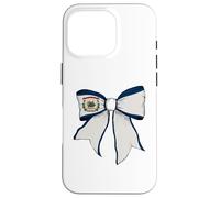Cinta de Lazo de Coqueta con Bandera del Estado de Virginia Occidental Carcasa para iPhone 16 Pro