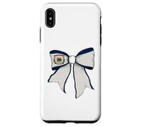 Cinta de Lazo de Coqueta con Bandera del Estado de Virginia Occidental Carcasa para iPhone XS MAX