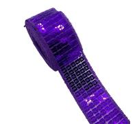 Cinta de lentejuelas, Adorno de lentejuelas 25mm Multicolor 2-5 yardas vestido ropa tocado accesorios boda nupcial(17,2 yards)