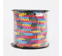 Cinta de lentejuelas brillantes de 6 mm para proyectos de bricolaje, ideal para ropa de baile y decoraciones creativas (#17)