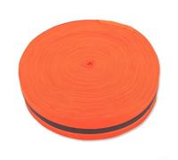 Cinta de línea de límite de voleibol de playa con tira reflectante para atletismo, pista, campo, deportes, línea de meta, marcado, naranja, verde, blanco, material de poliéster, 5 cm de ancho, 100 m