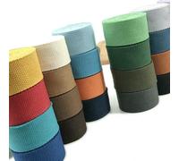 Cinta de lona de poliéster y algodón de 10 metros y 30 mm de ancho para coser bolsos, cinturones, manualidades, costura, 20-30-32 mm.