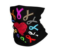 Cinta De Lucha contra El Cáncer Mujer Hombre Tubular Pañuelo Elástica Snood Resistente Al Viento Bandana para Moto Esquí Correr Senderismo