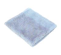 Cinta de malla de diamantes elástica, color AB, con brillo y adornos, para calzado y accesorios de vestir; malla decorativa azul de 48 x 62 cm con pedrería de cristal, ideal para