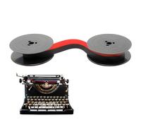 Cinta de máquina de escribir GR-4 compatible con Olivetti, cinta de máquina de escribir de nailon, cinturón bicolor, rojo y negro, alargado de 8 metros, adecuado máquinas de escribir
