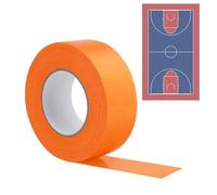 Cinta de marcado deportivo | Marcador de campo para cinta de marcado exterior para pisos deportivos | Banda de piso de gimnasio resistente a la intemperie y visible para fútbol y tenis