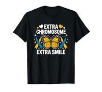 Cinta de Mariposa Extra cromosoma Extra Sonrisa Camiseta