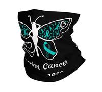 Cinta De Mariposa para La Concientización sobre El Cáncer De Ovario Mujer Hombre Braga De Cuello Elástica Snood Multifunción Tubular Pañuelo para Moto Senderismo Ciclismo Clima Frío