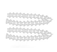 Cinta de mariposas vintage cinta de bordado de encaje de perla blanca para manualidades decoración de ropa de costura 3 rollos organza 6 cm de ancho