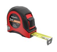 Cinta de medición de 3 metros de Hultafors I Clase de precisión I Made in UK I Con gancho móvil en el extremo I I Cinta métrica enrollable con función de bloqueo y escala en milímetros I 350103