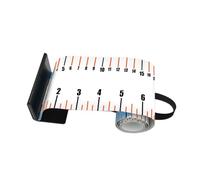 Cinta de medición de pesca de 120 x 8 cm, regla de pesca enrollable, impermeable, métrica cinta de peces con números ampliados de intervalos de 10 cm para la medición de peces