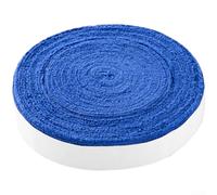 Cinta de microfibra de 10 metros para raquetas de bádminton y tenis con diseño antideslizante y absorbe la humedad (azul)