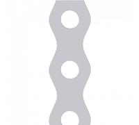 Cinta de montaje TM 12/3 perforada galvanizada, 17 x 0,7 mm x 3 m
