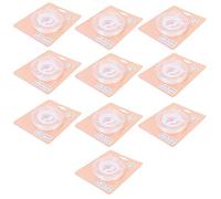 Cinta de Montaje Transparente con Fuerte Poder de Sujeción para Proyectos de Bricolaje y Organización del Hogar, 10 Unidades, 6,9 X 6,9 Cm