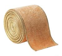 Cinta de Navidad 6 3 x 200 cm para decoraciones de árboles, lazos de fiesta de vacaciones, adornos y manualidades de coronas de bricolaje (amarillo)