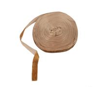 Cinta de Navidad de terciopelo de 10 m, rollo de tela decorativa para envolver árboles, regalos, manualidades, suministros de fiesta, rojo, marrón, verde, de un solo lado, festiva, decoración del