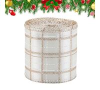 Cinta De Navidad - Decoración De Cordón De 1,98 M,Cinta Creativa De Color Champán para El Embalaje De Regalos Durante Las Fiestas Decoraciones del Árbol De Navidad El De La Corona El Bo